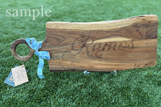 LARGE custom serving board