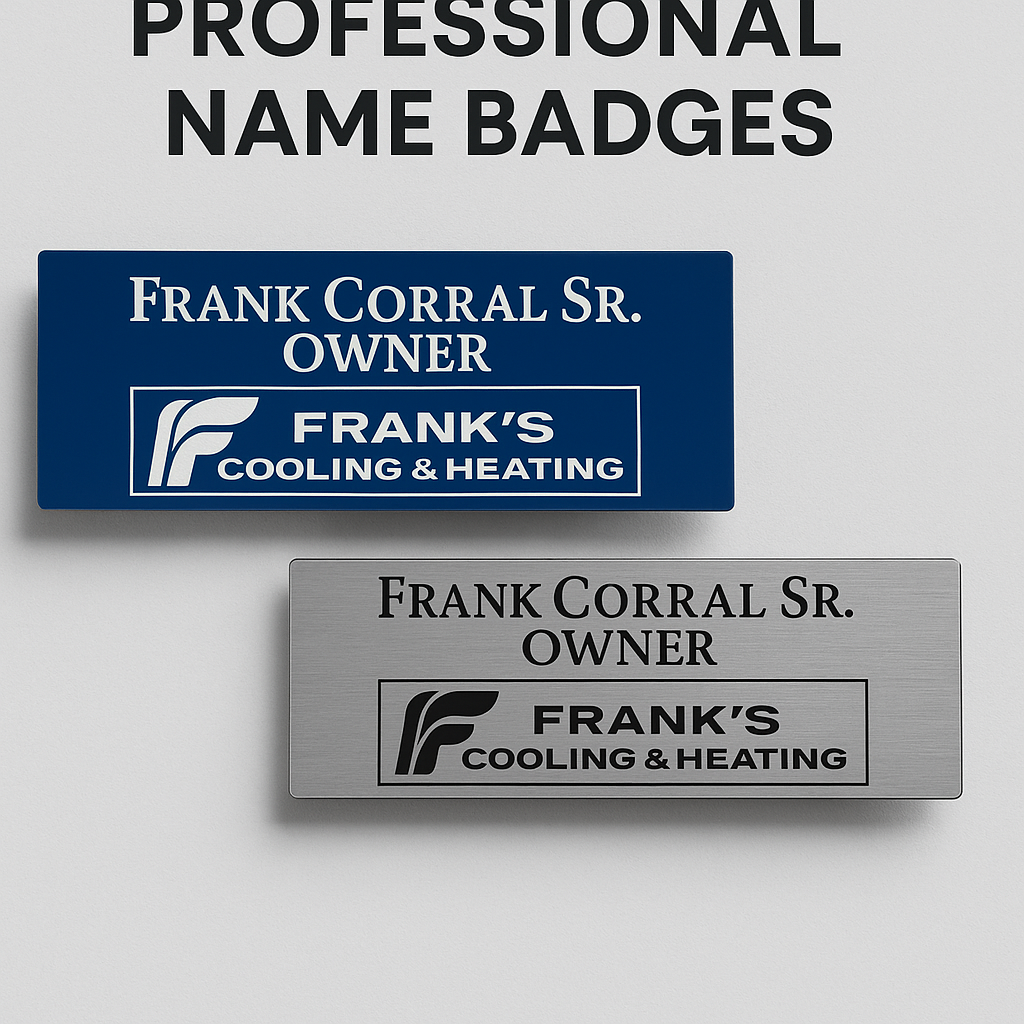 Professional name badges