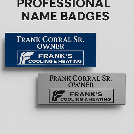 Professional name badges