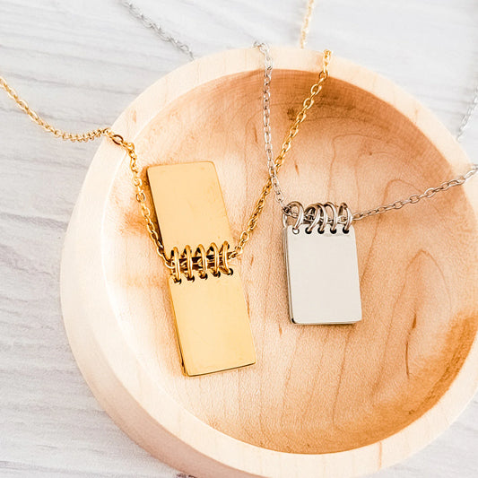 Notebook necklace