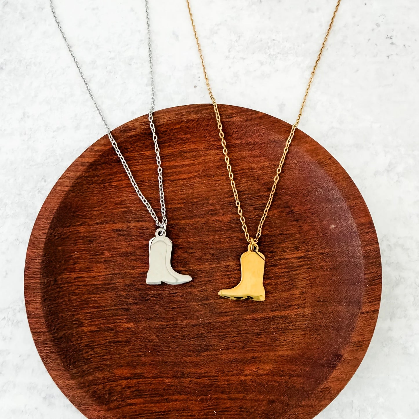 Boots necklace