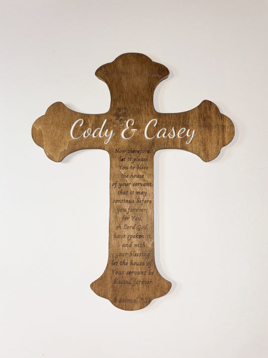 Personalized Wooden Wall Cross