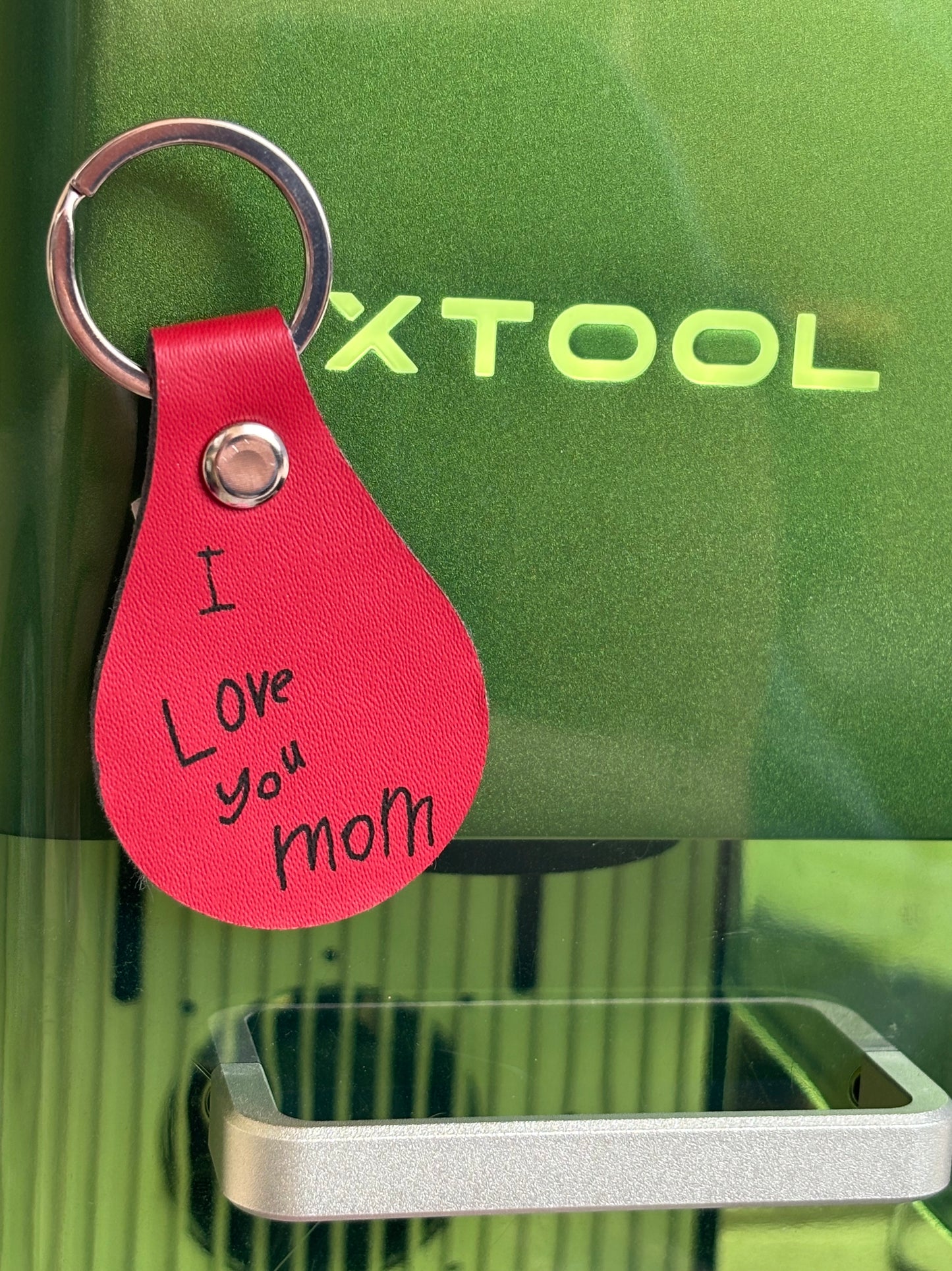 Custom leather keychain