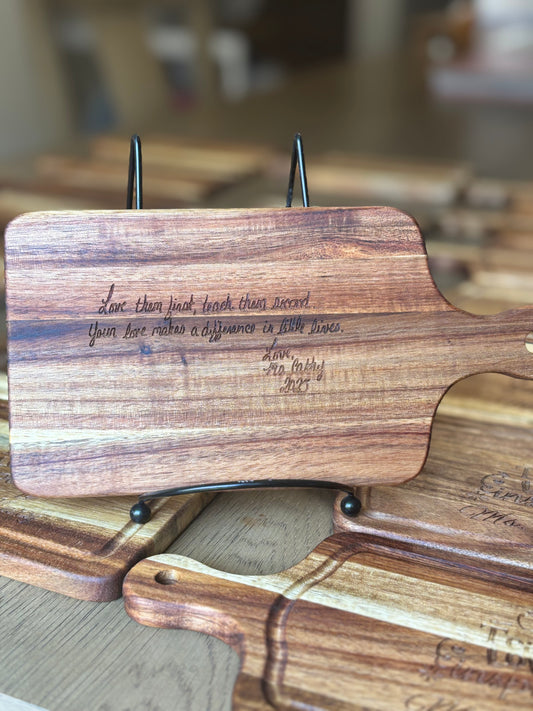 Custom mini serving boards