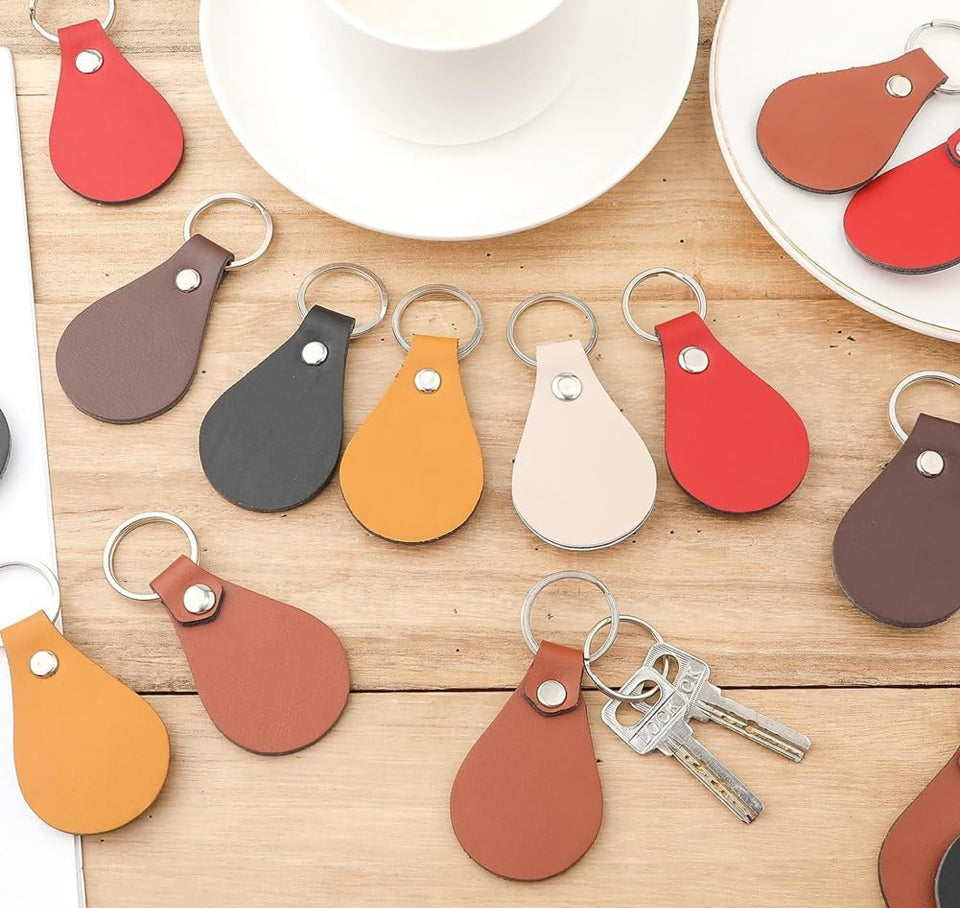 Custom leather keychain