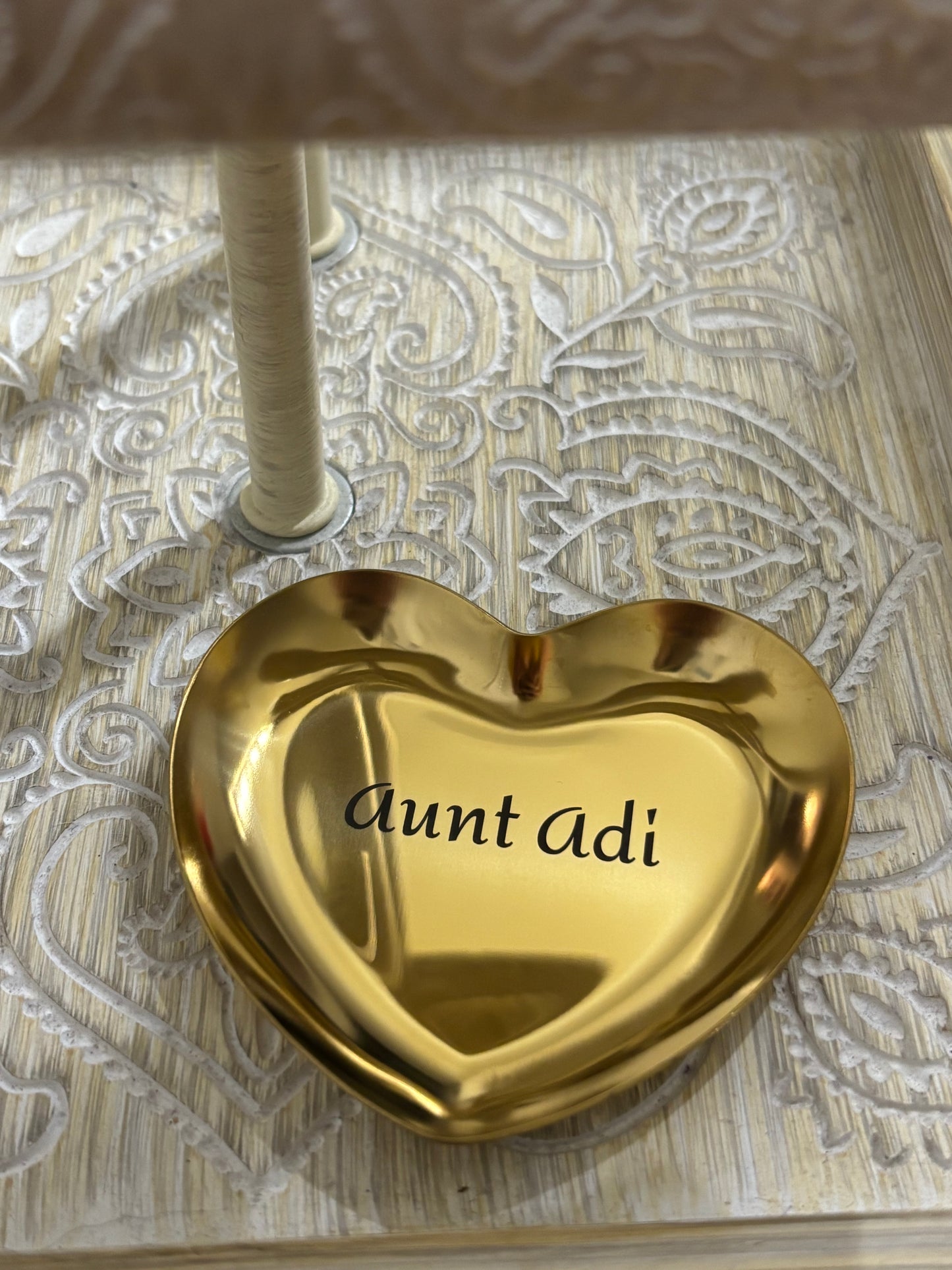 Small Metal Heart Dish