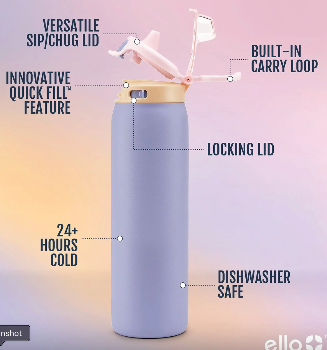 Engraved 22oz versitile leakproof tumbler